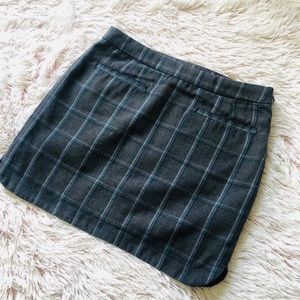 Plaid mini skirt